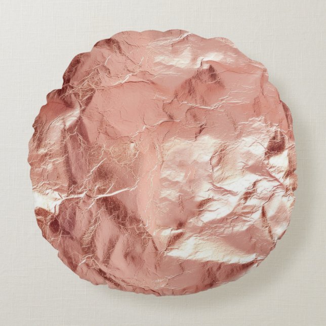 Ro Guld Glam Glitter Rund Kudde (Framsidan)