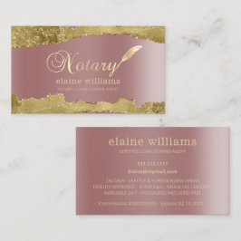 Ro Guld Glam Notary Loan Signing Agent Visitkort