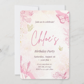 RO GULD GLITTER 21:e BIRTHDAY INBJUDANDEKORT Tack Kort