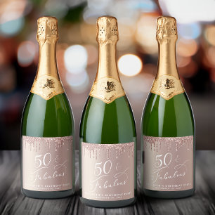 Ro Guld Glitter 50:e Födelsedagsfesten