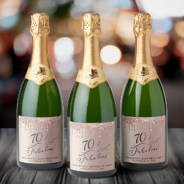 Ro Guld Glitter 70:e Födelsedagsfesten