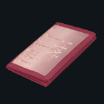 Ro Guld Glitter Anpassningsbar Brev Namn<br><div class="desc">Plånger med Monogram Namn Text Ro Guld Personligen Glitter födelsedag - årsdag eller Bröllop-gåva / Leverest - Lägg till Gnistra / Brev - Text eller Ta bort - Gör ditt Namnen Wallet-inlägg - Ändra storlek och flytta eller ta bort och lägg till text / Speciellare med anpassning inslag. Utformning efter...</div>