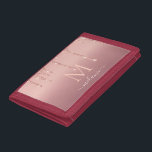 Ro Guld Glitter Anpassningsbar Brev Namn<br><div class="desc">Plånböcker med Monogram Namn Text Ro Guld Personligen Glitter för Gnistra - Party eller bröllopsgåvor / Leveranser - Lägg till Brev / Namn - Text eller Ta bort - Gör ditt Speciella Wallet-gift - Ändra storlek och flytta eller ta bort och lägg till text/inslag med Anpassning verktyg. Utformning efter MIGNED....</div>