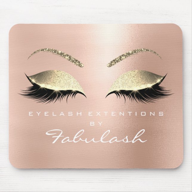 Ro Guld Glitter Beauty Lash White Musmatta (Framsidan)