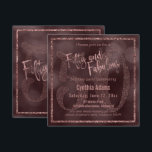 Ro Guld Glitter & Bokeh 50 & Fabulous Typography Inbjudningar<br><div class="desc">Minneshögtid din favoritperson som vrider 50 och fantastisk med denna sofistikerade, eleganta inbjudan. Bakgrundsbilden för en bokeh-effekt visas i ro-guld-skalade faux-glitter som perfekt kompletterar den ro-guld-text som är avsedd att visa dina anpassade party-detaljer. Effekten ro guld glitter användes för att skapa ett fyrkantigt gräns och även för att accentuera "50"...</div>