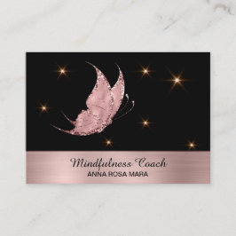 *~* Ro Guld Glitter Butterfly Mystical Magic Visitkort