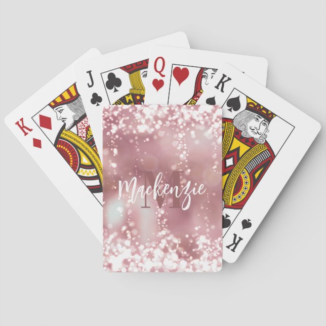 Ro Guld Glitter Casinokort (Baksidan)