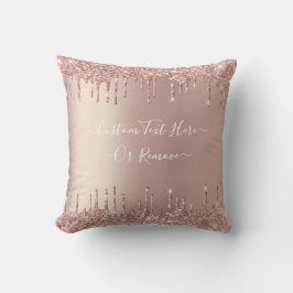 Ro Guld Glitter Dekorativ kudde med Anpassningsbar