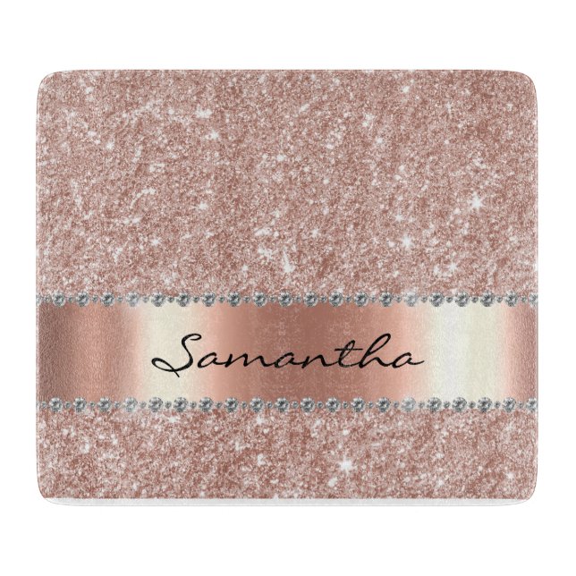 Ro Guld Glitter Diamond Monogram (Framsidan)