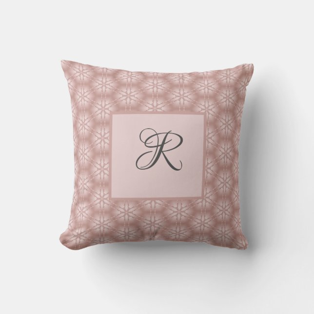 Ro Guld Glitter Girly Geometric Mönster Kudde (Framsida)