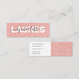 Ro Guld Glitter Girly Makeup Artist Hair Salon Mini Visitkort