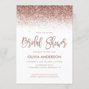 Ro Guld Glitter Gnistra Confetti Möhippa Inbjudningar