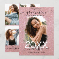 Ro Guld Glitter Halo Photo Collage Studenten