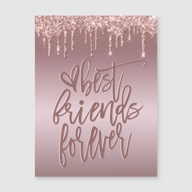Ro Guld Glitter kör bästa vänner för alltid (Framsida)