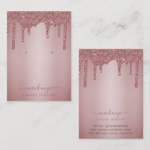 Ro Guld Glitter-körkort för judiskt Visning Visitkort