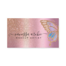 Ro Guld Glitter Metallic Foil Rainbow Butterfly 