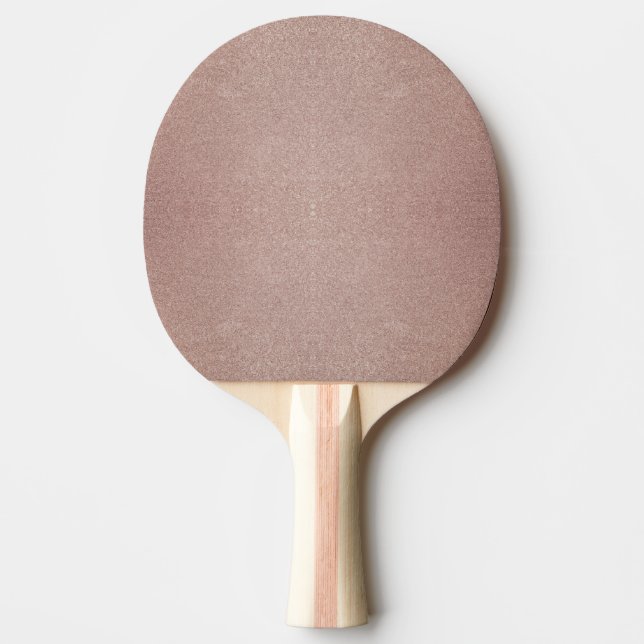 Ro Guld Glitter Metallic Söt Girly Sparkly Pingisracket (Framsidan)