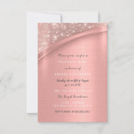 Ro Guld Glitter Möhippa Birthday Sweet Inbjudningar