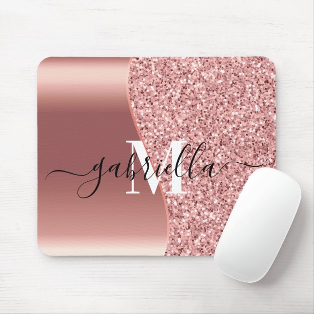 Ro Guld Glitter Musmatta (Med mus)