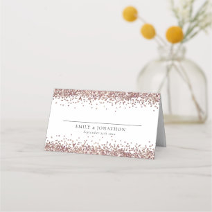 Ro Guld Glitter Namn Bröllop Placeringskort