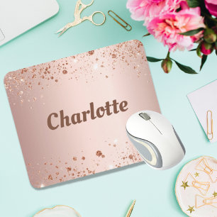Ro guld glitter, namn musmatta