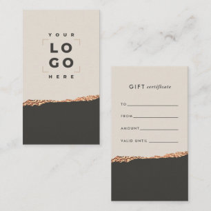 Ro Guld, Glitter och svart, modernt presentkort Visitkort