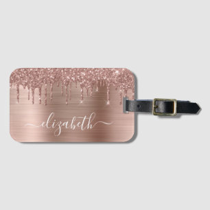 Ro Guld, Glitter Personlig Bagagebricka