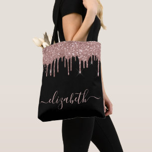 Ro Guld, Glitter Personlig Black Tygkasse