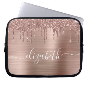 Ro Guld, Glitter Personlig Laptop Fodral