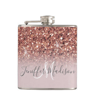 Ro guld glitter Personlig Namn Fickplunta