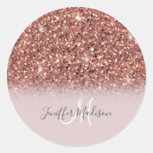 Ro guld glitter Personlig Namn