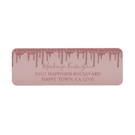 Ro Guld, Glitter Returadress Etikett