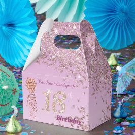 Ro Guld Glitter & Ribbon 18:e födelsedagen Presentaskar