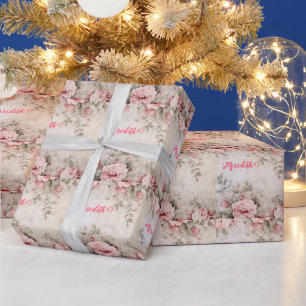 ro guld glitter,rosa folie,julomslag presentpapper