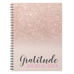 Ro guld glitter, rosa, journal anteckningsbok