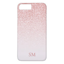Ro Guld Glitter:  Rosa Ombre Monogram