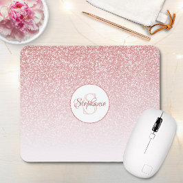 Ro Guld Glitter:  Rosa Ombre Monogram Musmatta