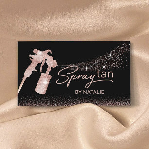 Ro Guld Glitter Sif Tanning Mobile Spray Tan Visitkort