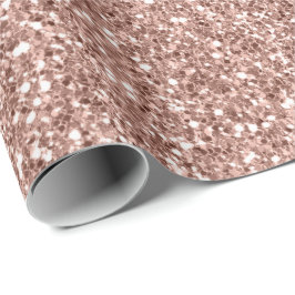 Ro Guld Glitter Sömlös Sparkly Smala Presentpapper