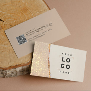 Ro guld glitter, svart rosa, modern korgverksamhet visitkort