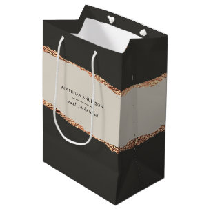 Ro guld glitter svarta modern elegant budget