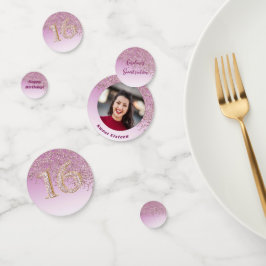 Ro Guld Glitter Sweet 16 Birthday Photo