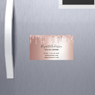 Ro guld glitter, verksamhet inom metallisk elegant magnetiska visitkort