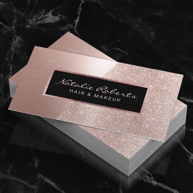  Ro Guld Glitter Visitkort (Skapare uppladdad)