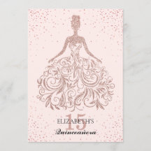 Ro Guld Gnistra Dress Quinceañera Glitter Rosa