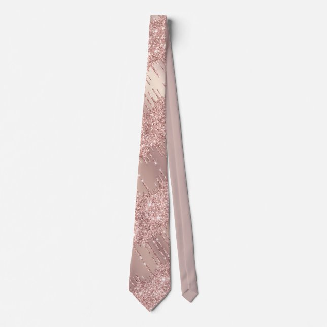 Ro Guld  Gnistra-drivrutiner i Glitter Neck Tie Slips (Framsida)