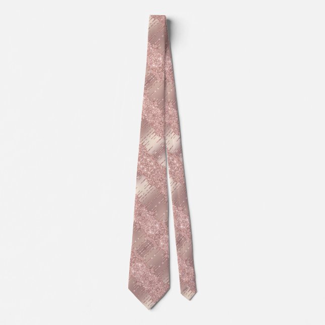 Ro Guld  Gnistra-drivrutiner i Glitter Neck Tie Slips (Framsida)