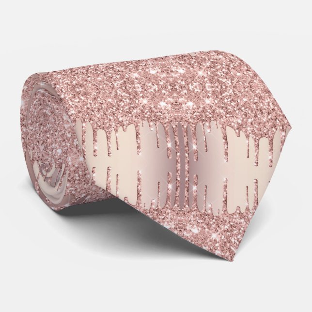 Ro Guld  Gnistra-drivrutiner i Glitter Neck Tie Slips (Rullad)