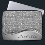 Ro Guld Gnistra Glam Bling Personlig Metall Laptop Fodral<br><div class="desc">Den här designen kan vara personlig i det område som tillhandahålls genom att ändra fotot och/eller text. Du kan också anpassa den genom att klicka på Anpassa den här mallen och sedan välja klicka för att anpassa ytterligare alternativ och ta bort eller ändra färg i bakgrunden, lägga till text, ändra...</div>