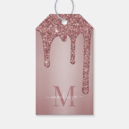 Ro Guld Gnistra Glam Glitter driver Monogram Presentetikett